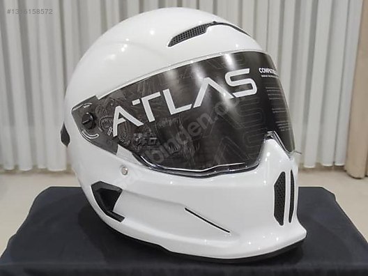 Ruroc ATLAS 4.0 White Street Full Face Helmet S Beden - Kapalı