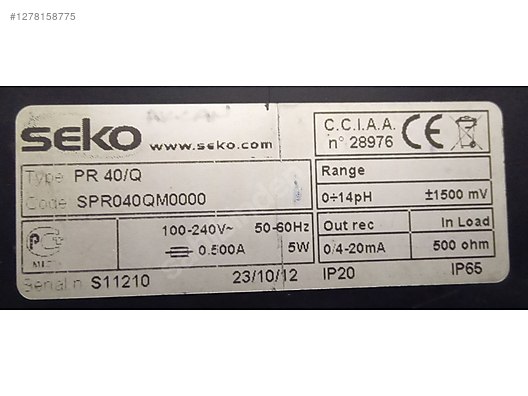 İkinci El ve Sıfır Alışveriş / Teknik Elektronik / Test & Ölçüm Cihazı / PH Ölçer