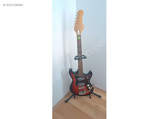 1960'lar Teisco EG-2 Red Sunburst Japon Yapımı Elektro Gitar on