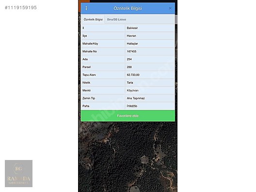 RG DEN HAVRAN HALAÇLARDA SATILIK KÖY CİVARI 62.733 m2 ARAZİ #1119159195