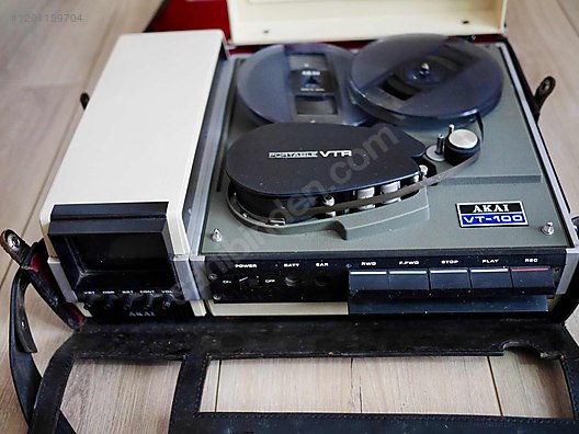 Akai VT-100 Portable VTR Video Tape Recorder ve VM-100 monitör ...