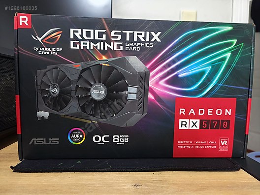 Asus Rog Strix Rx 570 8gb sahibinden.comda - 1296160035