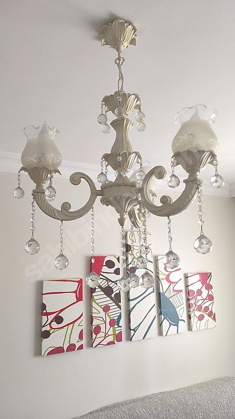 Döküm taşlı avize