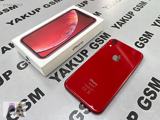 Apple / iPhone XR / İPHONE XR 64 GB KIRMIZI AKSESUARLI PİL 100 3AY