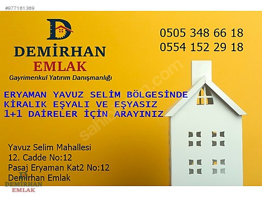 eryaman da esyali esyasiz 1 1 ve 2 1 daireler icin arayiniz kiralik daire ilanlari sahibinden com da 977161369