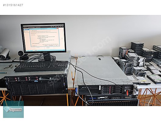 Kurumsal Temiz HP DL380p Gen8 Sunucu - 64GB Bellek - 4x300GB SAS