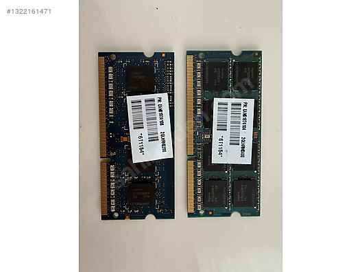 DDR3 Laptop RAM Seti 2GB + 4GB (Toplam 6GB)Sorunsuz Çalışıyor