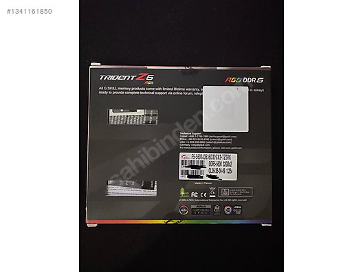 G.SKİLL TRİDENT Z5 RGB 2X32 64GB 5600MHZ CL36 KUTU HİÇ AÇILMADI