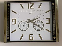 GALAXY 711 - PREMİUM TERMOMETRELİ NEMÖLÇER ÖRJİNAL DUVAR SAATİ