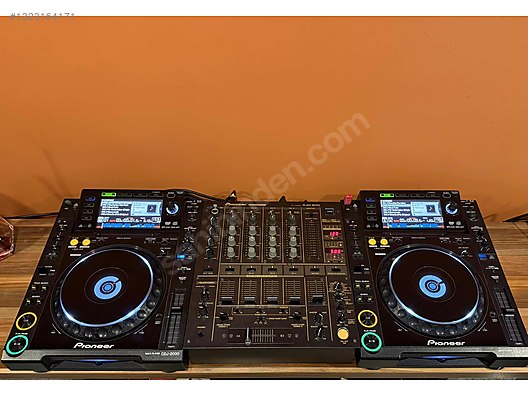Pioneer Dj Setup CDJ 2000 ve DJM 600 Mixer set sahibinden.comda