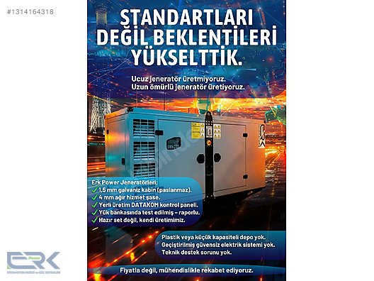 TSE BELGELİ* ÜRETİCİDEN 220 kVA KOFO MOTORLU JENERATÖR SETİ