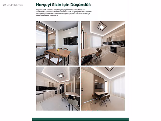 KUMKÖPRÜ MAHALLESİNDE 3+1 SIFIR LÜX DAİRE #1284164695