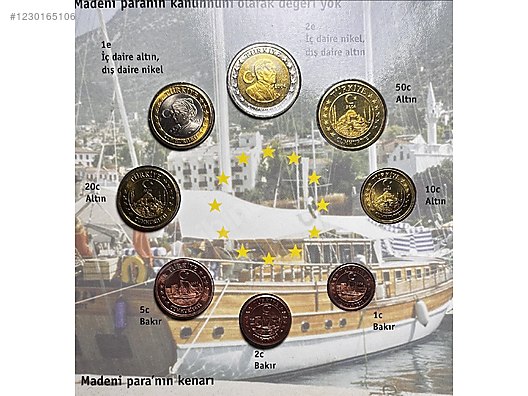 Cumhuriyet Dönemi / 2004 Türkiye Euro deneme Set sahibinden.comda