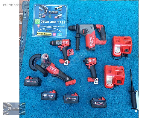 MİLWAUKEE ORJİNAL ŞARJLI 4 LÜ SET [SIFIR] - Sıfır Elektrikli Matkap İlanları sahibinden.com'da
