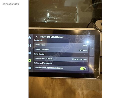 Bambu Lab X1 CARBON Yazıcı - Yazıcı, Tarayıcı & Plotter ilanları sahibinden.com'da