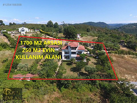 ÇAYAĞZI MEVKİSNDE 1700M2 ARSA İÇİNDE DENİZ MANZARALI...