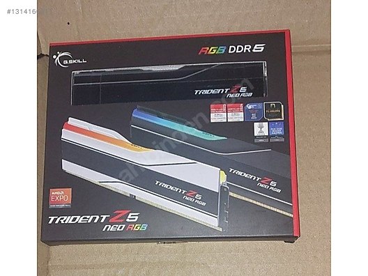 GSKILL 64GB TZ5 Neo RGB DDR5 RAM 6000MHz 2x32 GB SIFIR sahibinden