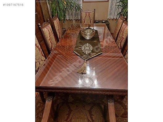 masif maun yemek odası takımı