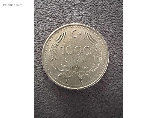 老舗高級稀少ヘラ古墨2点 極上42gx2得！ Cumhuriyet Dönemi / 1993 1000 Lira sahibinden.comda - 1268167574