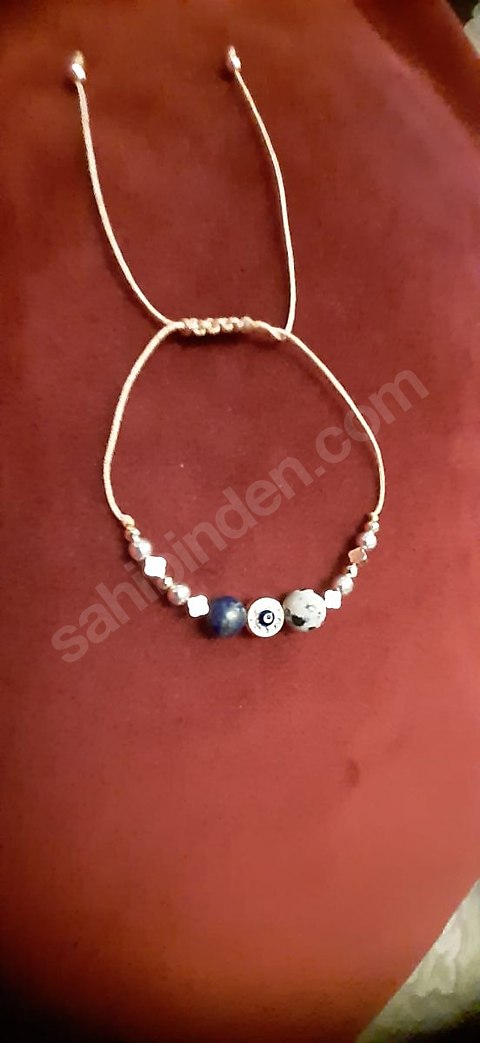 Doğal taş makreme bileklik