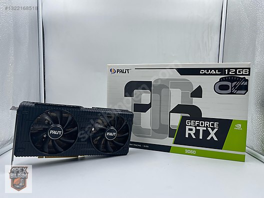 Palit RTX 3060 Dual 192 Bit GDDR6 12 GB Ekran Kartı sahibinden