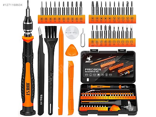 Jorest 38 adet mekanik tornavida seti, Torx T5 T6 T8 T9 T10 T20