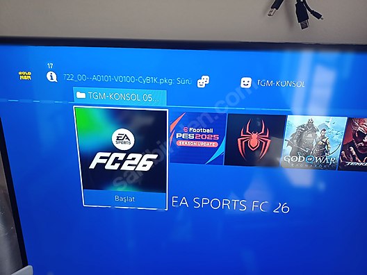 PS4 PRO 7116B 1TB 1KOL 12.52 OYUN YUKLU FC26 81 İLE KARGO VAR