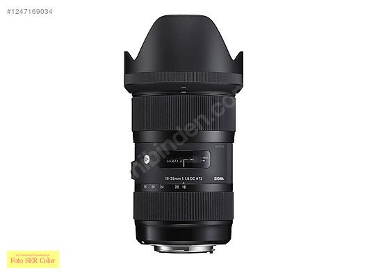 Lensler / Sigma 18-35mm f/1.8 DC HSM Art sıfır gibi Canon FotoSer