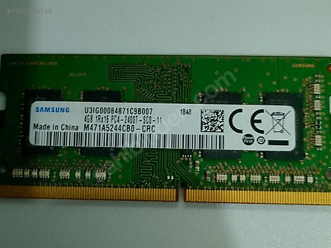 YARI FİYATINA Samsung 4gb Samsung Ddr4 2400MHZ PC4-2400T on