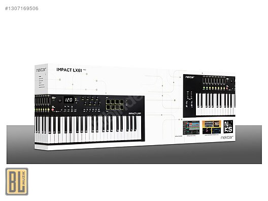 Nektar Impact LX61 MK3 - USB MIDI Controller Keyboard - MIDI