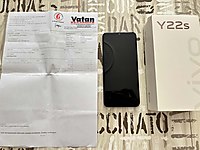 Vivo Y22s 128 GB kutulu faturalı ilk günkü gibi temiz