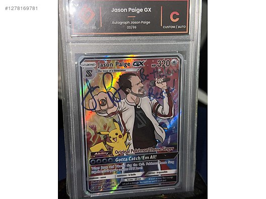 Pokemon Custom Card Jason Paige GX Signed sahibinden.comda