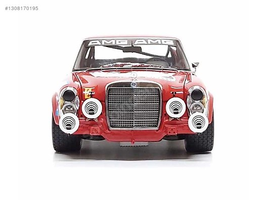 Mercedes-Benz 300SE レッド ミニカー 1/18 1:18 MINICHAMPS - Mercedes Benz 300 SEL 6.8 24h Spa 1971 on