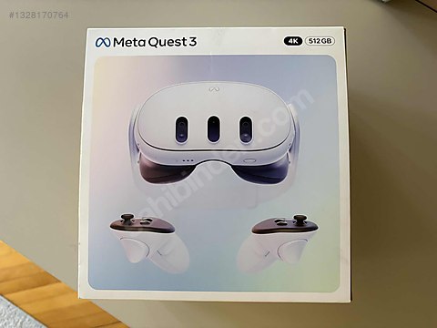Meta Quest 3 - 512 gb - GÖZ PED li ve Dubai den sahibinden.comda