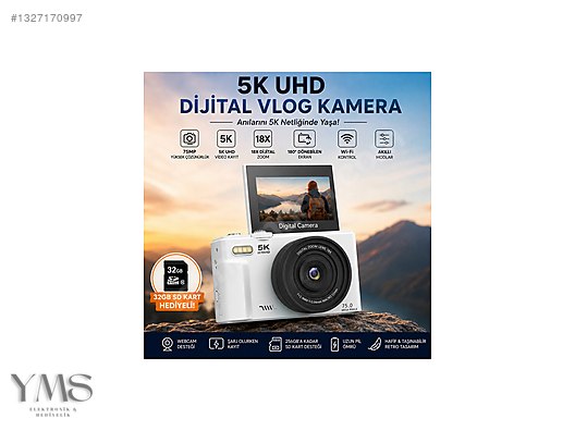 智美　10kg 5K 75MP HD Dijital Kamera 18X Dijital Zoom sahibinden.comda