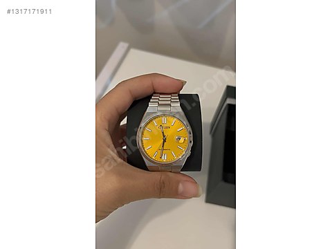 SOTA様オーダー品 Citizen / Citizen Tsuyosa NJ0150 81Z Sarı Kadran Otomatik Saat