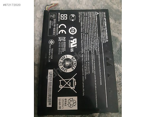 acer iconia tab w510 temiz batarya
