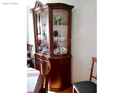 Çok Acil Satılık Ceviz Vitrin Antika Antika Büfe &amp; Vitrin ve Çeşitli