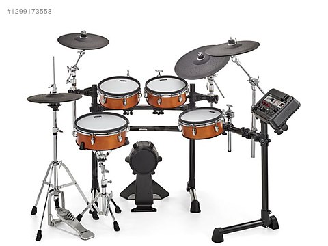 DUEL E 2セット Yamaha DTX8KMRW Elektro Davul Seti (Real Wood) + DS840 Tabure