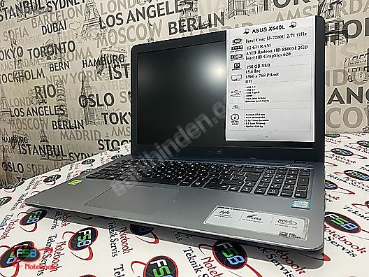 Asus / Asus X540L i5 7. Nesil 12 GB RAM 256 GB SSD 2. el Notebook