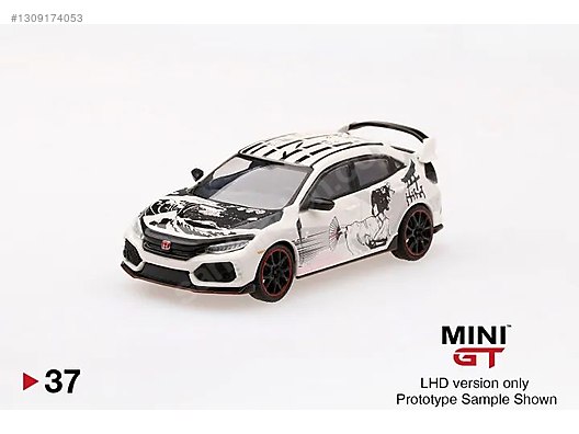 Civic GT MINI Type White Car Pace 2023 #2 R Type Civic Honda 1/64 GT Mini SATIŞ) ÖN 2台セット (FK8) R ミニカー