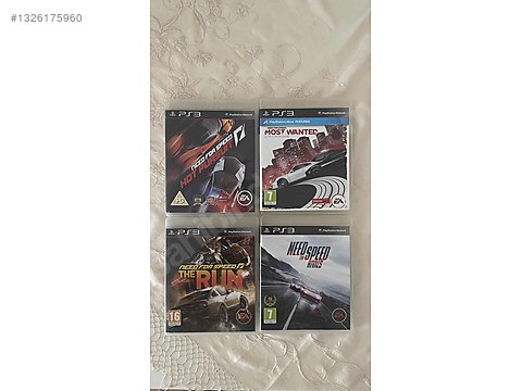PS3 Most Wanted 2012, Hot Pursuit, The Run, Rivals on sahibinden