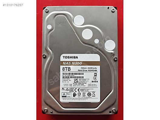 TOSHIBA NAS N300 8 TB 7200 RPM / 256 MB CACHE 3.5