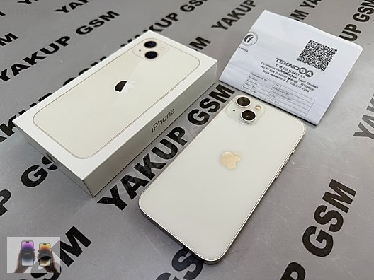 Apple / iPhone 13 / İPHONE 13 128GB BEYAZ HATASIZ PİL87 13AY APPLE