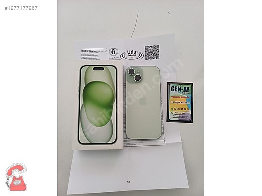 Resim Apple iPhone 15 İkinci El TR | 128 GB | Yeşil İkinci El CENAY TELEKOM İPHONE 15 128GB HATASIZ GARANTİLİ