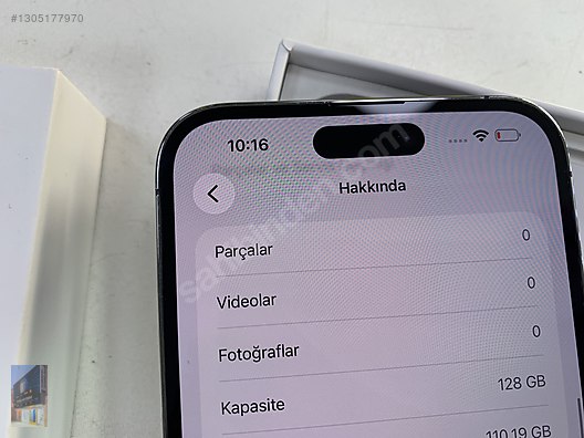 Apple / iPhone 14 Pro Max / İPHONE 14 PRO MAX 128GB KUTULU TEMİZ
