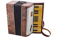 1977 Model Klasik Akordiyon Orijinal Çantasıyla (27cmx27cmx12cm)