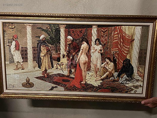 1500 Parça Puzzle Harem Cariye Çerçeveletilmiş Tablo Satılık ! on