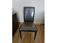 6 adet tepe home deri sandalye