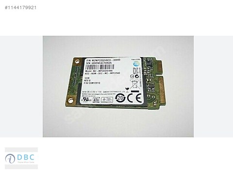 SAMSUNG MZ-MPC0320/000 32GB SSD HDD MİNİ PCIE MSATA - İlan ve ...